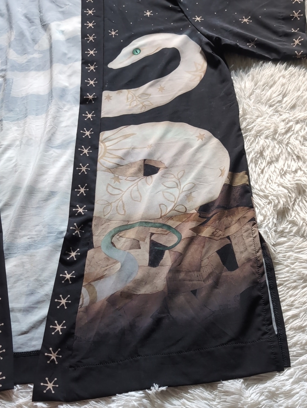 🔴SALE! Blackmilk The Snake and The Boy Kimono Style Flowy Witchy Gothic Robe - Picture 8 of 16